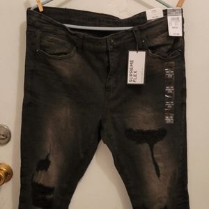 Rue 21 Supreme Flex black distressed Jeans